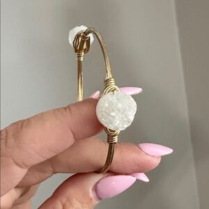 Bourbon and Boweties Milky White Druzy Small Stone